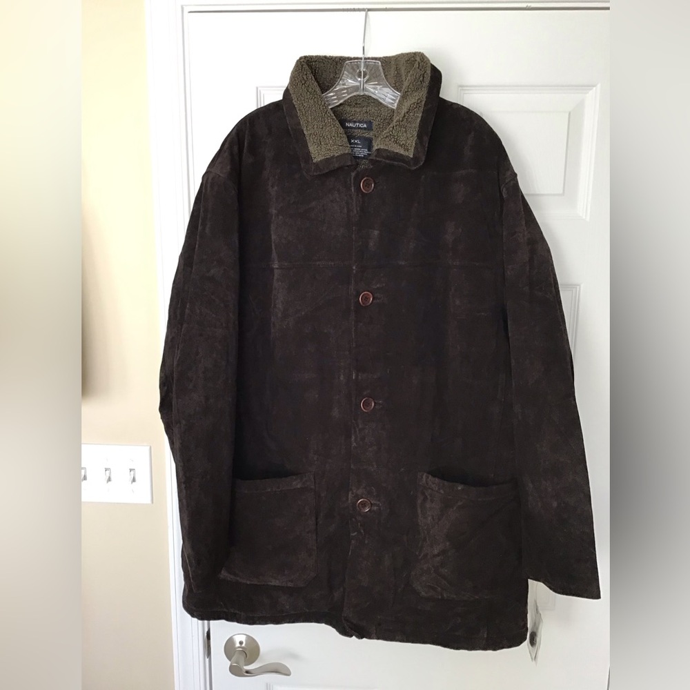Vintage Deadstock With Tags Nautica Leather Jacket XXL Retails $348